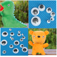 700Pcs Mixed Wiggly Googly Eyes Self adhesive DIY Scrapbooking Doll Stuffed Toy Accessories