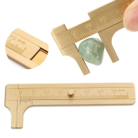 70Mm Mini Brass Sliding Gauge Vernier Bead Wire Jewelry Measuring Pocket Caliper