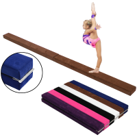 71.7X3.9X2.6Inch Professional Gymnastics Balance Beam Flannel Gym Practice Training Protective Equip