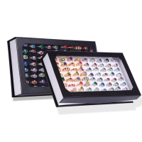72 Grids Earrings Ring Jewelry Box Case Organizer Holder For Display Stand