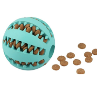 7Cm Interactive Iq Treat Ball Rubber Dog Balls Toys With Bite Resistant Soft Rubber Dog Balls