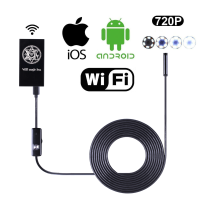 7Mm 6led Light 200w Usb Wifi Snake Pipe Inspection Endoscope Borescope Camera 2m 5m Soft Cable