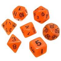 7Pcs Multi Sided Luminous Polyhedral Digital Acrylic Dice Set Noctilucent Dice