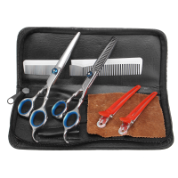 7Pcs Pro Salon Barber Hair Cutting Thinning Scissors Shears Hairdressing Tool