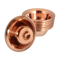 7Pcs Tibetan Buddhist Copper Water Offering Bowl For Divine Focus Ritual Vessel