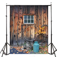 7X5ft Village Wood Lodge Theme Photography Vinyl Backdrop Studio Background 2.1M X 1.5M
