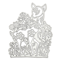 8.3X10.3Cm Sika Deer Pattern Scrapbooking Diy Album Card Paper Diary Craft Maker Metal Cutting Die