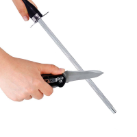 8 Inch Knife Diamond Sharpener Steel Rod Sharpener Oval Knife Sharpening Tool
