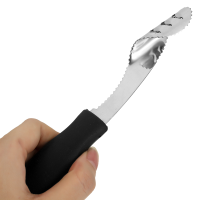 8 Inch Stainless Steel Jalapeno Pepper Corer Soft Grip Ez Serrated Remover Hand Tools