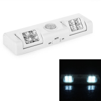 8 Led Light Sensor Pir Motion Lamp For Cabinet Cupboard Wardrobe Closet