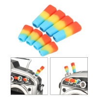 8 Pcs Slicone Transmitter Anti Slipping Stick Switch Cap Sheath