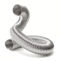 80Mm Flexible Aluminium Foil Air Ducting Ventilation Vent Tube Hose Duct Accessory 2.5M