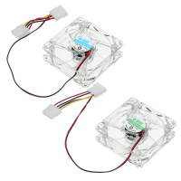 80Mm Four Led Light Nine Blade Cpu Cooling Fan For Pc Computer Case