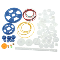 80Pcs Plastic Diy Robot Gear Kit Gear Box Motor Gear Set For Diy Car Robot