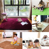 80X120cm Velvet Carpet Non Slip Bedroom Yoga Floor Mat Rug