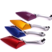 8Mm 10mm Motorcycle Diamond Rearview Rear View Side Mirror For Ks