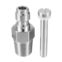 8Mm Paintball Pcp Fill Nipple Stainless Steel Air Tank One Way Foster Fitting
