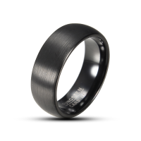 8Mm Tungsten Black High Polished Men Ring Jewelry