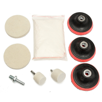8Oz 230g Cerium Oxide Compound Glass Scrach Remover Polishing Kit With Felt Wheels