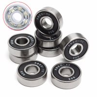 8Pcs 22x8x7mm Ball Bearings 608 Abec 11 Black Ball Bearings