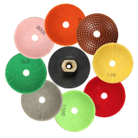 8Pcs 4 Inch 100mm Diamond Polishing Pad Grinding Discs For Stone Marble Granite