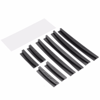 8Pcs Car Door Anti Rubbing Strip Collisionproof Bar Sticker Protective Guards Handle Rubber Cover