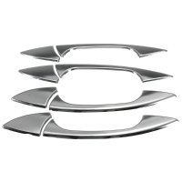 8Pcs Chrome Material Door Handle Cover Trim For Benz C E Glk Ml Glk W202/117/212