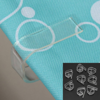 8Pcs/lot Clear Plastic Transparent Tablecloth Cover Clips For Wedding Props Table Skirting Buckle