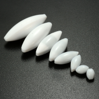 8Pcs PTFE Magnetic Stirrer Mixer Stirring Bar Rod Bead Lab Olive Shape A08 A40