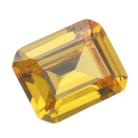 8X10mm Yellow Gemstones Artificial Zircon Jewelry Diy Making Loose Crystal