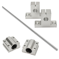 8X300mm Linear Rail Shaft With 2pcs Shaft Supports And 2pcs Linear Slide Block
