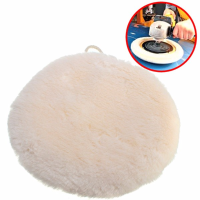 9 Inch Soft Sponge Car Polisher Waxing Polishing Buffer Pad Lambs Wool Cleaner