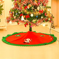 90Cm Red Christmas Tree Skirt Xmas Santa Claus Tree Skirt Christmas Decoration Supplies Ornament