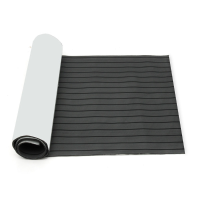 90X240cm Dark Grey With Black Eva Foam Teak Boat Flooring Sheet Yacht Synthetic Teak Decking Pad