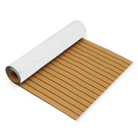 90X240cm Gold With Black Eva Foam Teak Boat Flooring Sheet Yacht Synthetic Teak Decking Pad