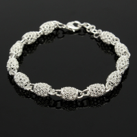 925 Sterling Silver Beads Charm Chain Bracelets For Women