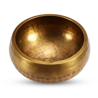 95Mm Buddhism Tibetan Meditation Yoga Singing Bowl Hammered Copper Chakra W/hammer