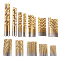 99Pcs 1.5Mm 10mm High Speed Steel Twist Drill Bit Set Titanium Coated Twist Drill Bits