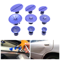 9Pcs Car Dent Repair Pulling Tabs Paintless Body Slide Damage Removal Tool Blue