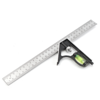 Adjustable 300mm Angle Ruler Engineers Combination Square Set Right Angle Guide