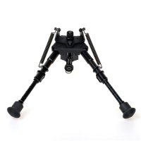 Adjustable Tactical Bipod 6 9 Inches Spring Loaded Sling Swivel Notch Leg Stud Mount