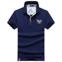 Afsjeep Summer Casual Turn Down Collar Business T Shirts Men's Multi Color Loose Fit Polo Shirts