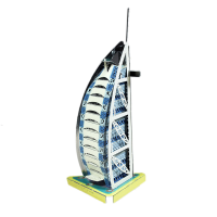 Aipin Diy 3d Puzzle Hotel Dubai Stainless Steel Model Kit Collection Gift Decor