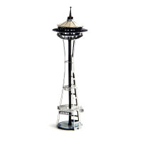 Aipin Diy 3d Puzzle Stainless Steel Model Kit Space Needle Center
