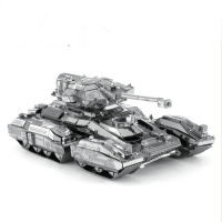 Aipin Diy 3d Stereo Puzzle Stainless Steel Assembled Model Wheel Scorpio Tank For Kids Gift