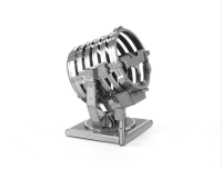 Aipin Diy Assembling 3d Puzzle Stainless Steel Signal Lights Model Silver Color