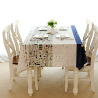 Aircraft Pattern Cotton Linen Tableware Mat Table Runner Tablecloth Desk Cover Heat Insulation Bowl
