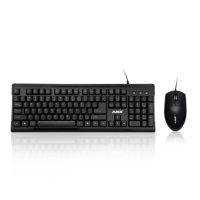 Ajazz X1080 104 Key Waterproof Keyboard And Optical Mouse Combo Set