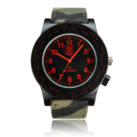 Ak Military Canvas Band Waterproof Quartz Sport Watch