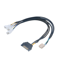 Akasa Ak Cbfa06 30 Supports 3 Pwm Fans From Single Motherboard Pwm Header Extend Power Supply Cable